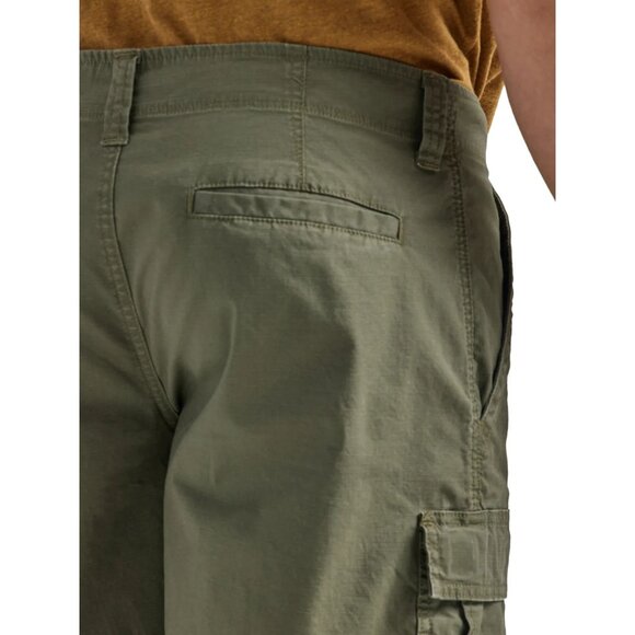 Wrangler Men's and Big Men's Stretch Cargo Shorts, Size 48, Relaxed Fit, Green - Picture 5 of 5